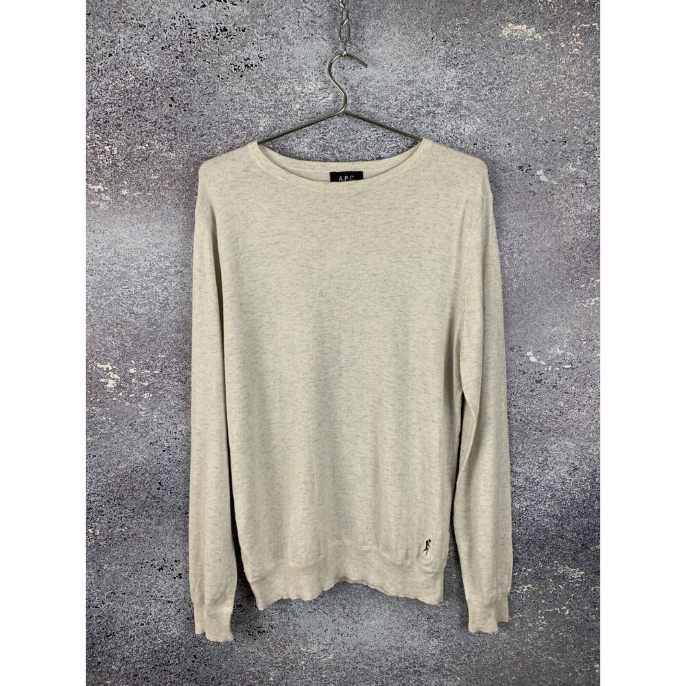 A.P.C APC MEN’S SWEATER PULLOVER LONG SLEEVE SWEATSHIRT SIZE L
